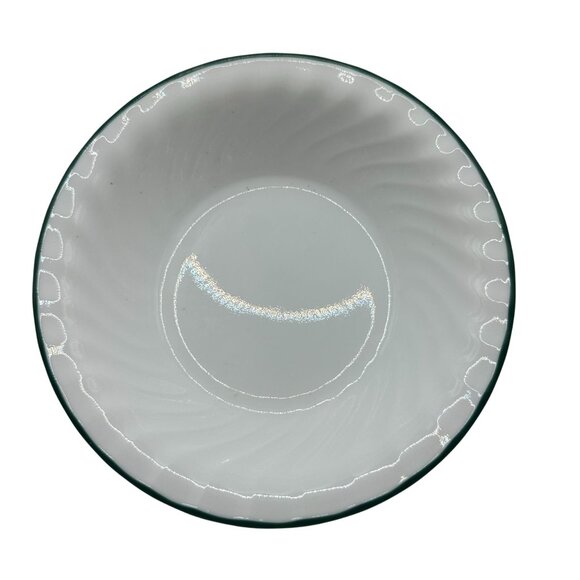 Corelle Callaway Ivy Swirl 7.5" Soup/Salad Bowls White Green Microwaveable - Picture 1 of 3